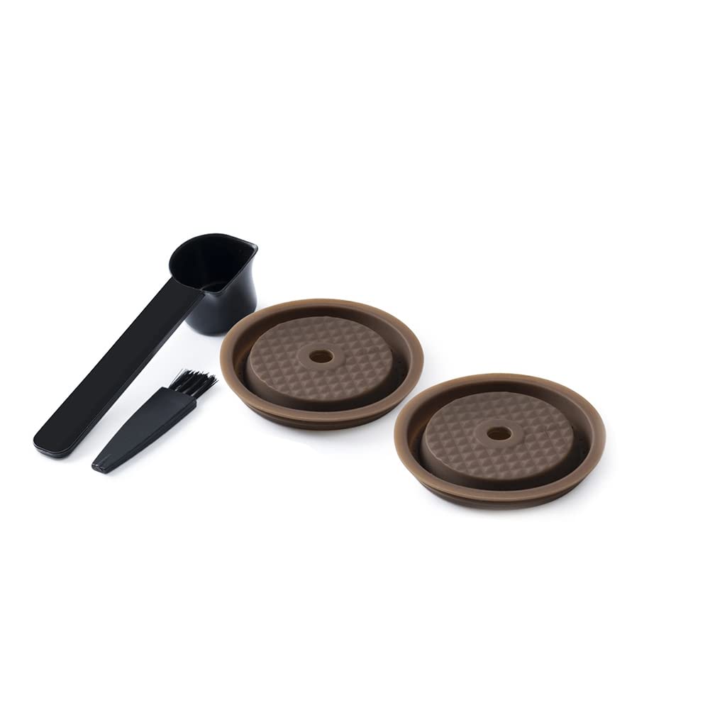 Nihcora 2PCS Reusable Cap for Vertuo and VertuoLine Capsules Refillable and Compatible Silicone