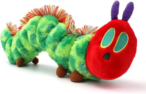 Raupe Nimmersatt Kuscheltier, 25cm Kleine Raupe Nimmersatt Plüschtier Baby Stofftier Spielzeug für Kinder Geburtstag und Weihnachten