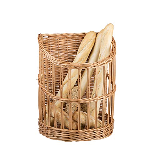 Cesta de mimbre para servir pan artesanal y repostería 4