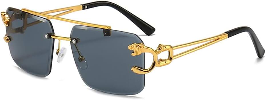 【RAJAS】Venus Smaile Amazon.com: Vintage Rimless Sunglasses Women Luxury