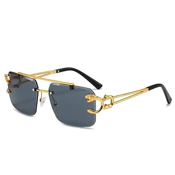 Amazon.com: Vintage Rimless Sunglasses Women Luxury