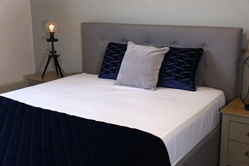 Soroor Bedding & Linen, Microfiber Single Fitted Sheet, White Deep Pocket 12 inch Bed Sheet - Image 4