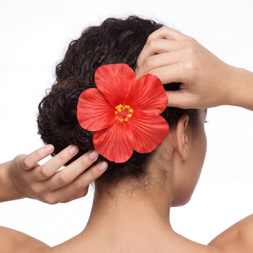 8 Pinzas de cabello flor Plumeria, accesorio tropical miniatura 3