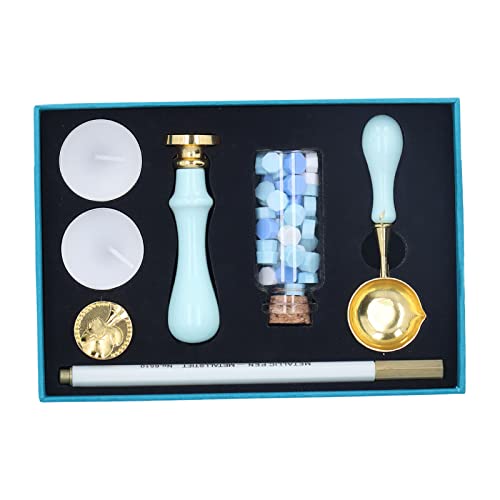Set Vintage de Sellos para Cera con Mango Desmontable miniatura 6