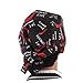 CALLARON 2pcs Fashion Chef Skull Cap Turban Ribbon Red Canvas Hat for Men and Women Catering and Culinary Schools