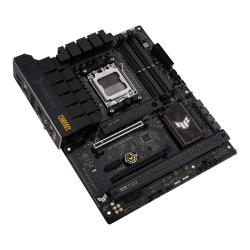 ASUS TUF GAMING B850-PLUS WIFI AMD ATX motherboard, 14+2+1 80A DrMOS power stages, DDR5, PCIe 5.0 Ready, 3xM.2 slots, Wi-Fi 7, Realtek 2.5Gb Ethernet, DisplayPort, HDMI, USB 20Gbps Type-C, Aura Sync - 9