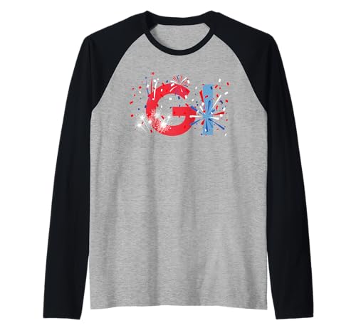 Retro GI Nurse Firework 4th of July Endoscopy Gastro Crew Raglan Baseball Tee