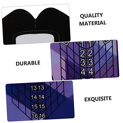 Beavorty Suporte De Papel De Extensão De Arte De 200 Peças Ferramentas De Manicure Adesivo De Francê