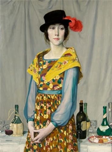 Cuadro en lienzo il buffet de William Strang para decorar un salón elegante y moderno 60x90cm