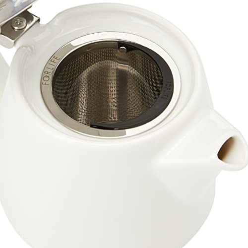 Image of Forlife Stump Teapot 530 mL, White, Ceramic