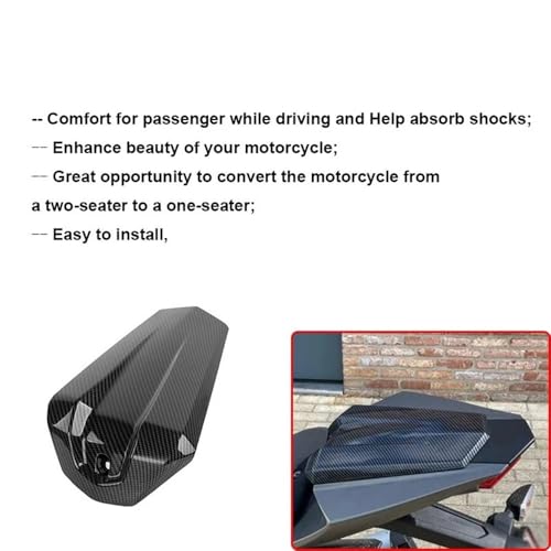 Capot de selle YZF R125 rigide, carénage aérodynamique aspect carbone injecté