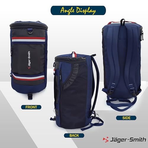 Image of Jager-Smith JSGB701(Black,Blue) Unisex Gym Bag /Duffle Bag with Yogamart Holder