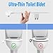 Toilet Bidet Attachment Ultra-Slim Dual Nozzle Bidet Home Improvement Bidet Tools with And Self-cleaning Toilet Seat for Women