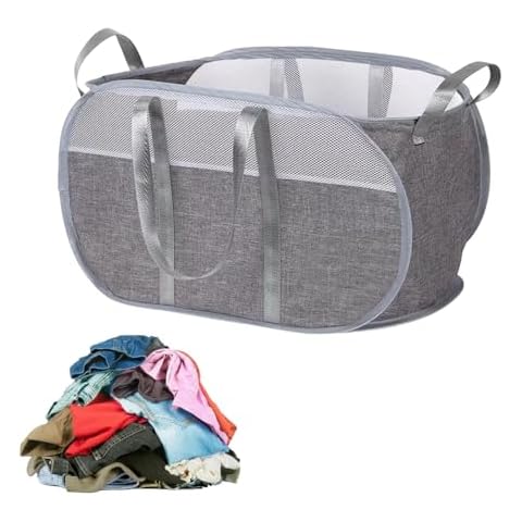 Large Folding Laundry Basket with Handles Cover