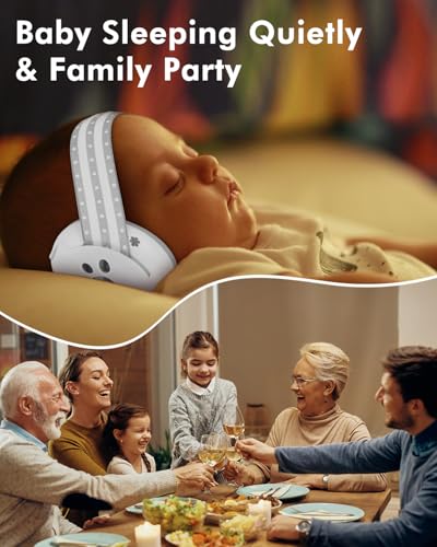 Image of Baby Ear Protection, Noise Cancelling Headphones for Babies, Noise Reduction Earmuffs for Infant and Toddlers up to 36 Months