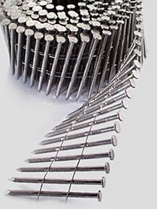 3" X .120" RING SHANK 304 STAINLESS STEEL 15 DEGREE WIRE COLLATED COIL NAIL