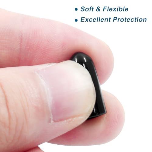 Image of 120 Pcs 5mm Rubber End Caps Bolt Screw Protector, Black | PVC Flexible Impact Absorbing, Prevents Scuffs Dust Rust, Fits 5-5.5mm Round Tube Threads, Indoor Outdoor Use