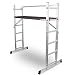 Produktbild BITUXX® 3in1 universal Aluminium Multifunktionsgerüst ALU Multigerüst Alugerüst Aluminium Gerüst Bockleiter Stehleiter Anlegeleiter Leiter