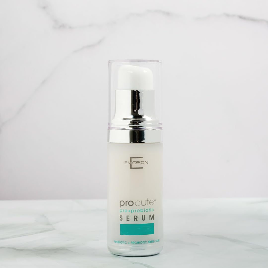 PROCUTE Siero viso dermobiotico riequilibrante, idratante, antiage con Pre e Probiotici.Per pelli ruvide, disomogenee con rossori o secchezza localizzati. Formato 30 ml airless. Formula biologica