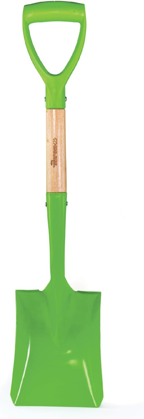 Bigjigs Toys Short Handled Garden Shovel, Small Digging & Planting Spade