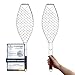 2 x Fisch Grillhalter 63x16cm mit Holzgriff VonBueren | Fischgrillgitter | Fischzange zum Grillen | Fischgriller | Grillkorb Fisch