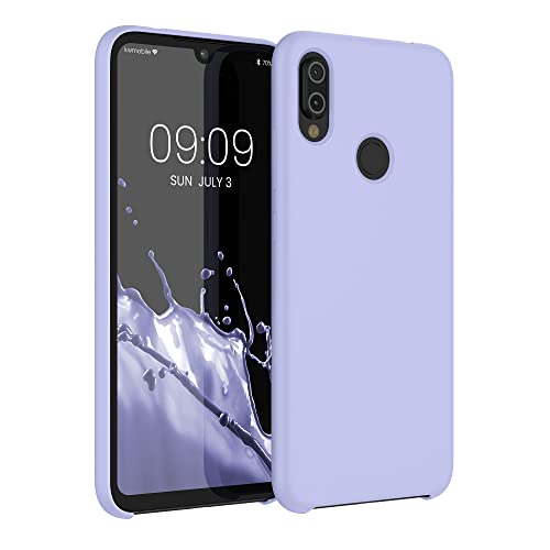 kwmobile Cover per Xiaomi Redmi Note 7 / Note 7 Pro Custodia - Back Case per Smartphone in Silicone TPU - Protezione Gommata - lavanda pastello
