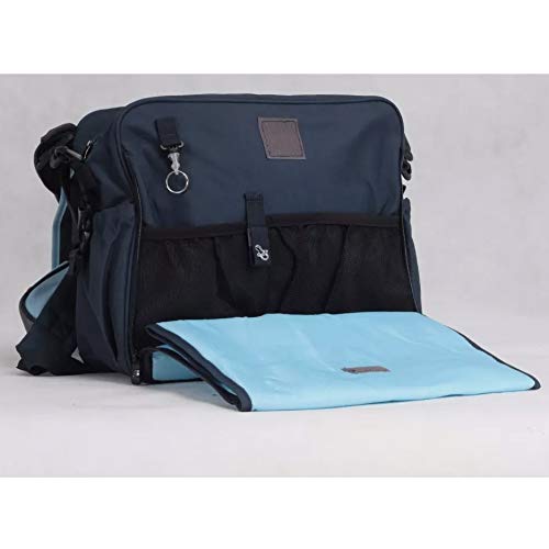 Bolsa Daisy Diaper - Navy Light Blue, Simply Good, Azul Claro/Azul Marinho, Tamanho Único