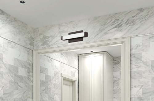 Lithonia Lighting Contemporary Square 1 Foot Bronze 3K Led Decorative Wall Light, Sconce #TOP2