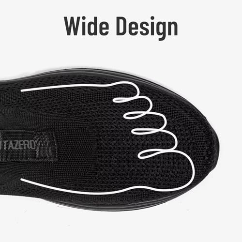1TAZERO Men's-Wide Width-Walking Slip-on Shoes - Lightweight Comfort Swollen Feet Orthopedic Sneakers Breathable for Plantar Fasciitis Diabetic Elderly4