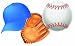 Eureka Baseball Paper Cut Outs, 36 Count