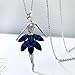 Produktbild Ballerina Halskette Crystal Ballett Ballerina Tänzerin Ballett Kette Charm-Anhänger (blau)
