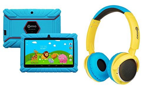 Contixo 7" Educational Learning Kids Tablet 8gb & Kid Safe 85db Bluetooth Over