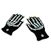 Produktbild grau.zone LED Skelett Knochen Leucht-Handschuhe Fingerhandschuhe Halloween Karneval Fastnacht Sylvester