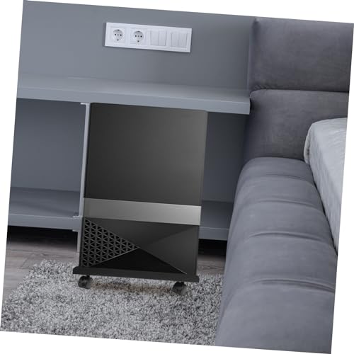 Soporte móvil para CPU con ruedas, soporte versátil para torre de PC para oficina en casa, sala de juegos y entornos profesionales, diseño estable para torres medias, movilidad conveniente con ruedas giratorias miniatura 6
