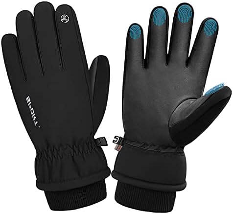 LPSSX Thermal Gloves -20 Coldproof Touchscreen Ski Gloves Waterproof Winter Gloves 3M Thinsulate Snow Gloves for Walking Snowboarding Hiking Outdoor