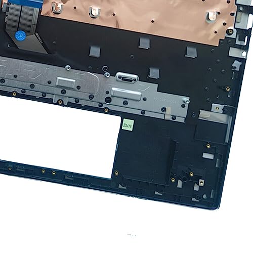 wzqrps Replacement Laptop Upper Case Palmrest Backlit Keyboard Assembly Part for HP Envy 17M-CE 17-CE 17m-ce1013d TPN-W145 L57592-001 Sliver US - Thumbnail 6