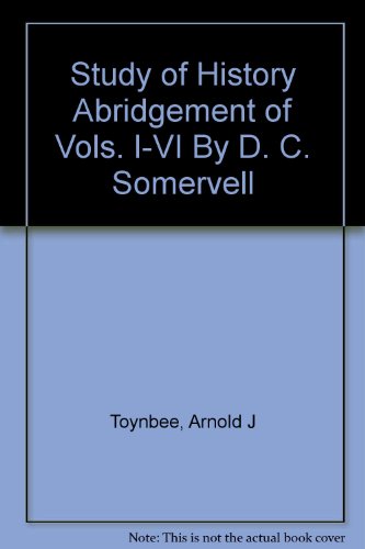 Study of History Abridgement of Vols. I-VI By D... B001RX0OV4 Book Cover