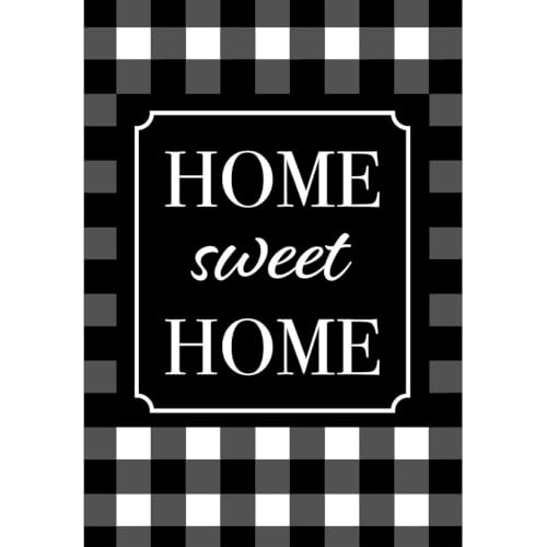 Briarwood Lane House Flag 40x28 For Outdoor Home Sweet Home Checkered Spring For Spring House Flag