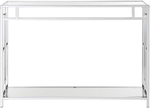 Miniatura 4 de Convenience Concepts 135082 - Mesa de centro Vidrio/Cromo,Mármol de imitación blanco/cromo