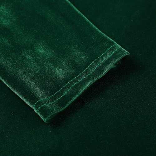 Robe en velours grande taille manches longues plissée - 5
