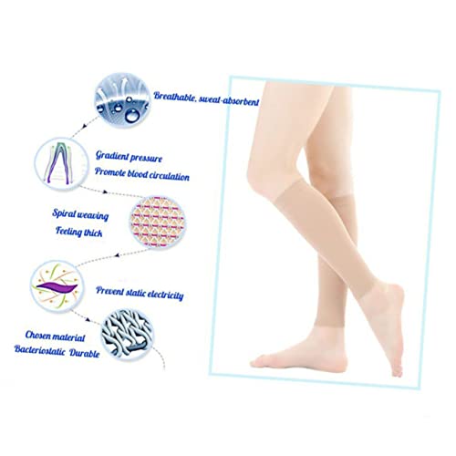 Beavorty Bandagens Elásticas 3 Pares Meias Esportivas Meias Masculinas De Treino Compressão Meias Fe