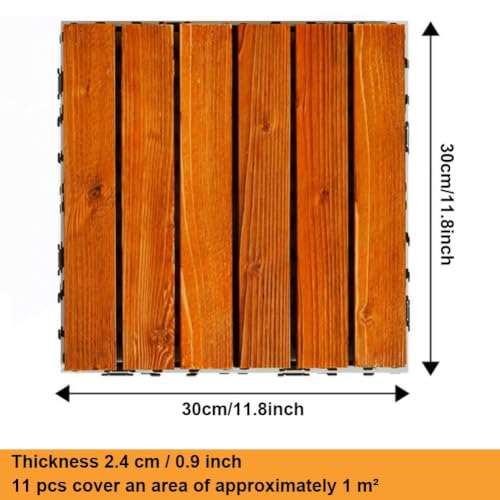 Baldosas entrelazadas WPC de terraza de 1m2 con suelo antideslizante para balcones 4
