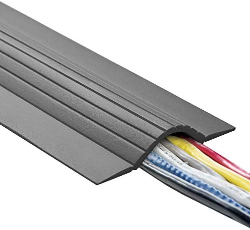 UT Wire 5-Feet Cable Blanket High Capacity Low Profile Cord Cover and Protector, Grey, Gray