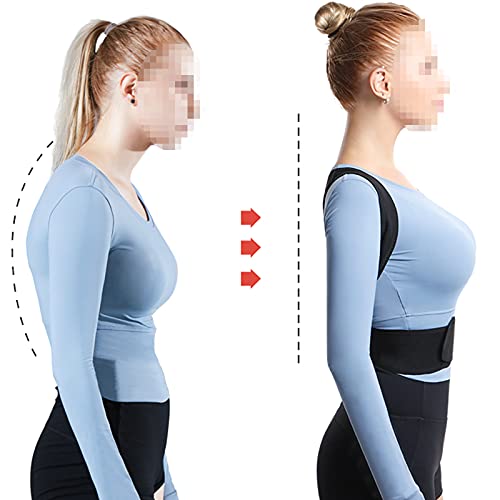 Correcteur de Posture et Lisseur du Dos Réglable Noir Taille M