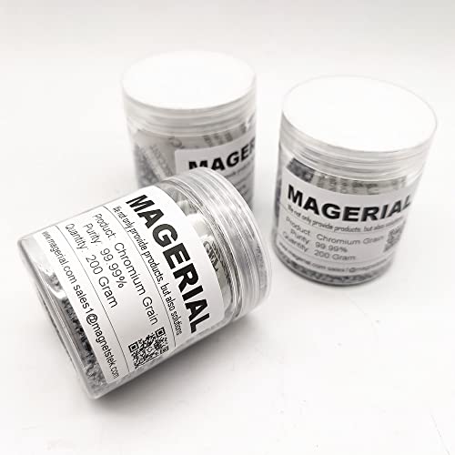 Chromium Grain Evaporation Material Cr 99.99% 4N Stainless Stee Additive, 200 Grams/7Oz In Box #TOP4