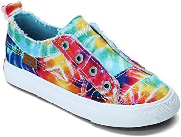 Blowfish Malibu Baby-Girls Play-t Sneaker, Rainbow tie dye, 8 Toddler | Image 3