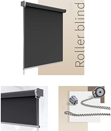 kuou 4.5mm Metal Beaded Roller Blind Chain Extension Cord, 9.8 Feet/3 Meter Beaded Pull Chain with 10 Matching Connectors
