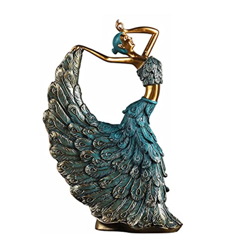 Veemoon Couples Gifts Classical Peacock Dancer Of 2 Peacock Dancer Figurine Dancer Miniature Statue Figure Sculpture Model Dancing Sculpture Beauty Handicraft Home Home Decor #TOP1