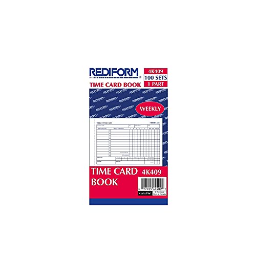 Rediform 4K409 Employee Time Card Weekly 4-1/4 X 7 100/Pad #TOP2