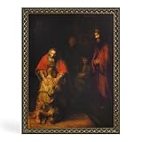 Vintage Gold Framed Religious Wall Art Christian Wall Decor for Living Room